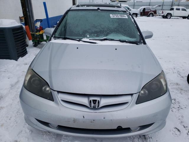 2HGES26755H610061 - 2005 HONDA CIVIC EX SILVER photo 5