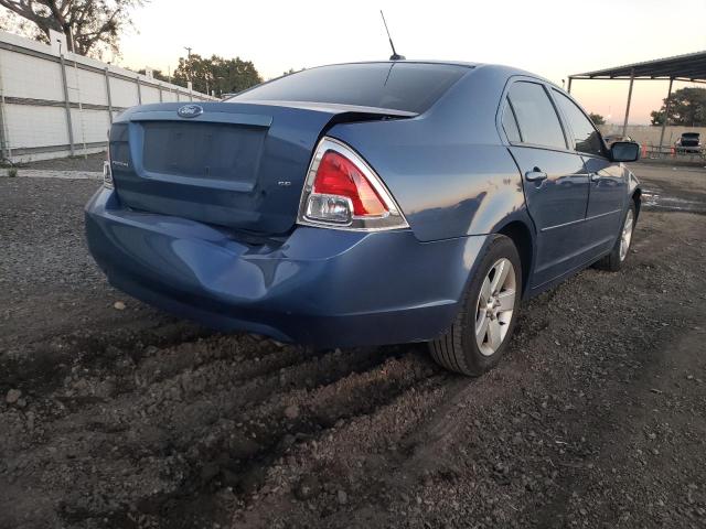 3FAHP07Z69R148868 - 2009 FORD FUSION SE BLUE photo 3