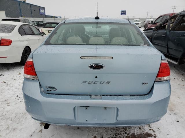 1FAHP35NX9W244517 - 2009 FORD FOCUS SE BLUE photo 6