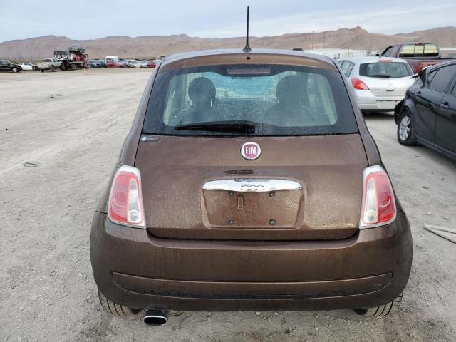 3C3CFFAR8DT546408 - 2013 FIAT 500 POP BROWN photo 6