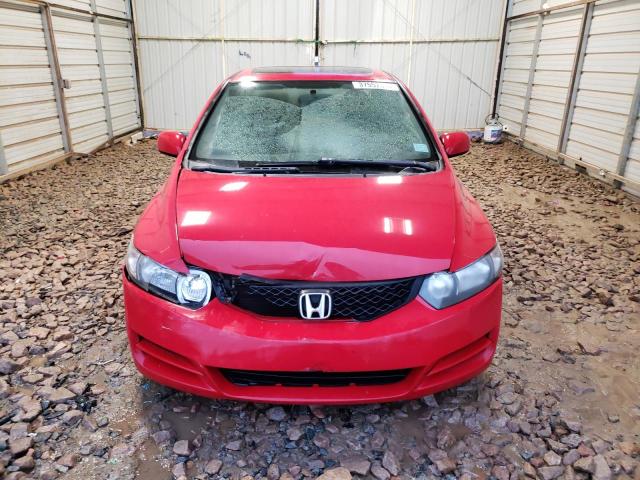 2HGFG1B85AH505741 - 2010 HONDA CIVIC EX RED photo 5