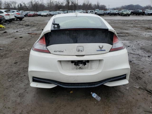 JHMZF1D61GS000015 - 2016 HONDA CR-Z EX WHITE photo 6