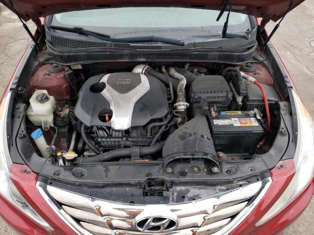 5NPEC4AB0CH387385 - 2012 HYUNDAI SONATA SE RED photo 11