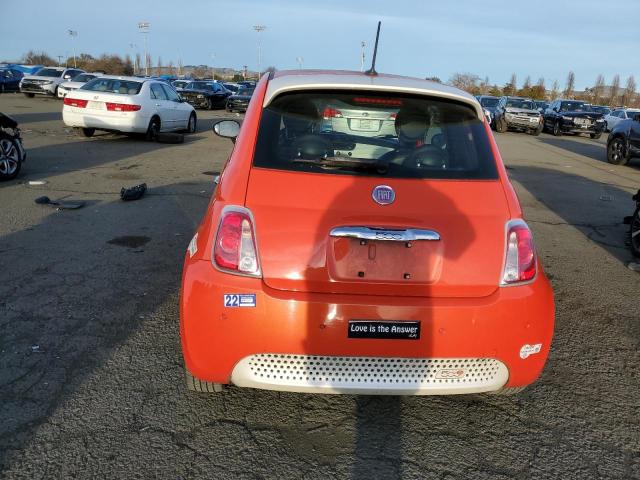 3C3CFFGE2FT527232 - 2015 FIAT 500 ELECTRIC ORANGE photo 6