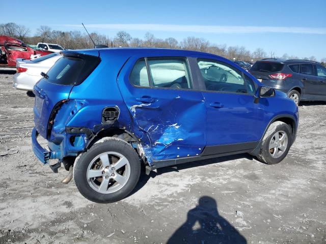 KL7CJNSB7GB553004 - 2016 CHEVROLET TRAX LS BLUE photo 3