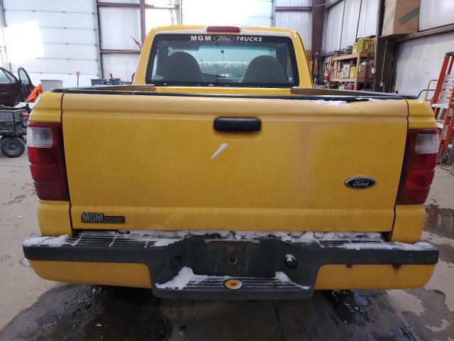 1FTYR10U12PA97110 - 2002 FORD RANGER YELLOW photo 6