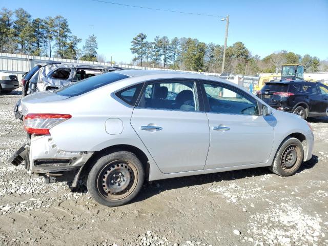 3N1AB7AP1EL654442 - 2014 NISSAN SENTRA S SILVER photo 3