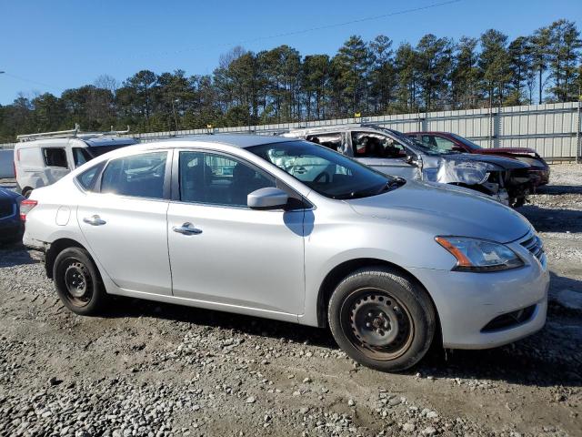 3N1AB7AP1EL654442 - 2014 NISSAN SENTRA S SILVER photo 4