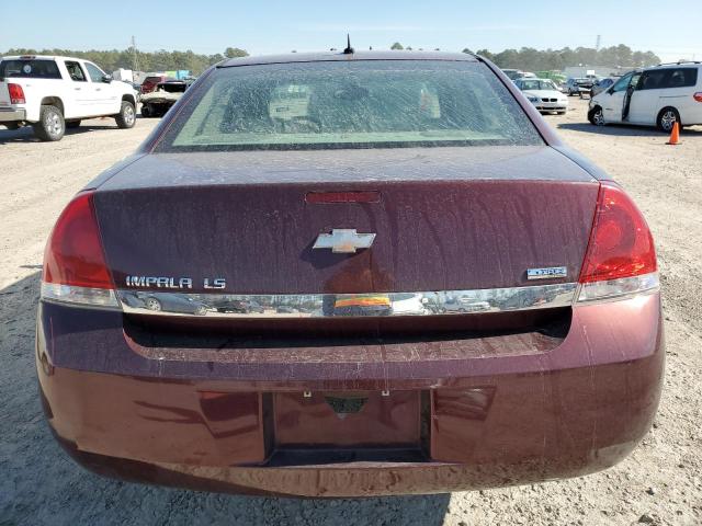 2G1WB58K979266813 - 2007 CHEVROLET IMPALA LS MAROON photo 6