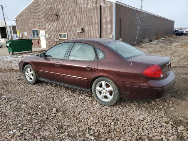 1FAFP5225YA151381 - 2000 FORD TAURUS LX BURGUNDY photo 2