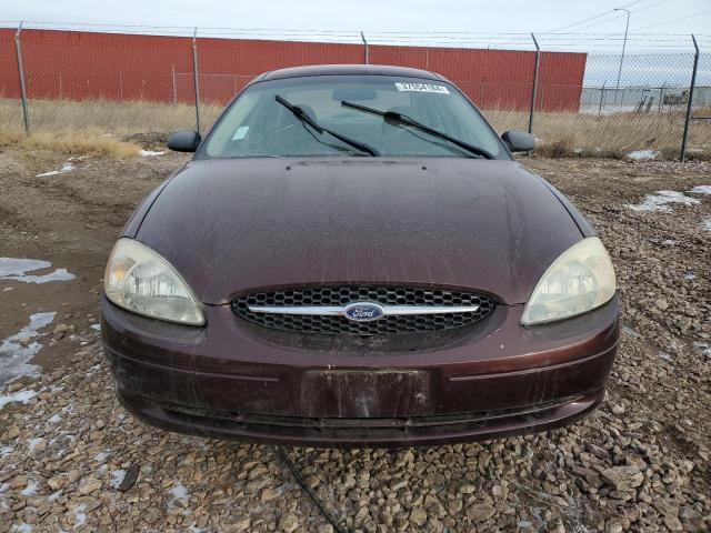 1FAFP5225YA151381 - 2000 FORD TAURUS LX BURGUNDY photo 5