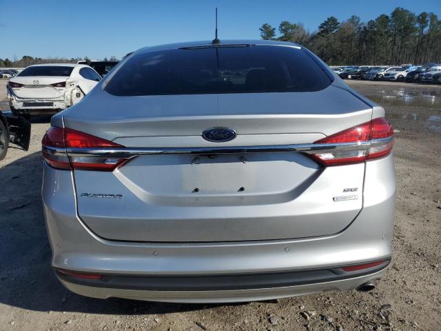 3FA6P0HD0JR237852 - 2018 FORD FUSION SE SILVER photo 6