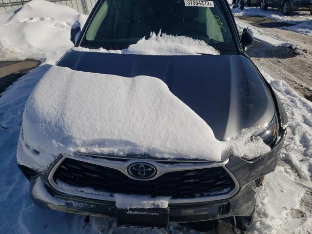 5TDHZRBH0NS593640 - 2022 TOYOTA HIGHLANDER XLE GRAY photo 12