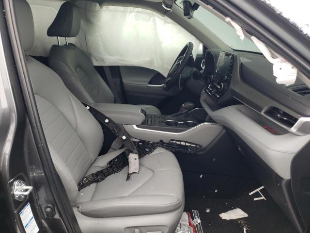 5TDHZRBH0NS593640 - 2022 TOYOTA HIGHLANDER XLE GRAY photo 7