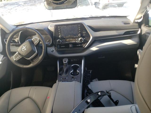 5TDHZRBH0NS593640 - 2022 TOYOTA HIGHLANDER XLE GRAY photo 8