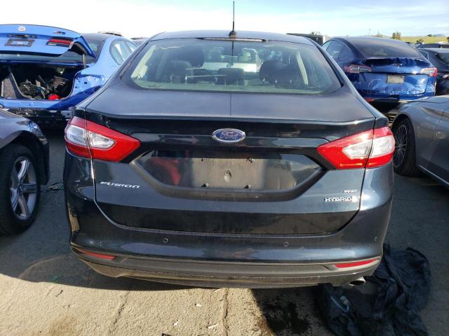 3FA6P0LUXER398190 - 2014 FORD FUSION SE HYBRID BLACK photo 6