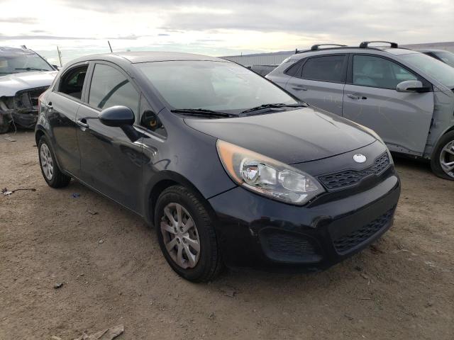 KNADM5A34D6174598 - 2013 KIA RIO LX BLACK photo 4