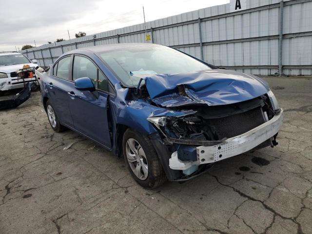 19XFB2F51DE209635 - 2013 HONDA CIVIC LX BLUE photo 4