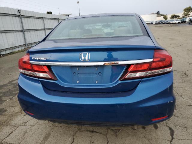 19XFB2F51DE209635 - 2013 HONDA CIVIC LX BLUE photo 6