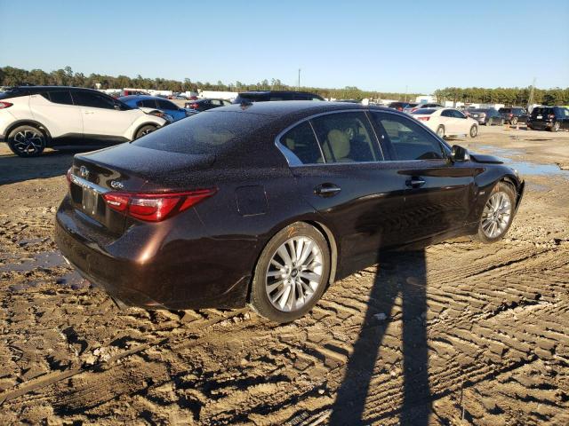 JN1EV7AP2JM590193 - 2018 INFINITI Q50 LUXE BROWN photo 3