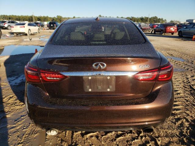 JN1EV7AP2JM590193 - 2018 INFINITI Q50 LUXE BROWN photo 6