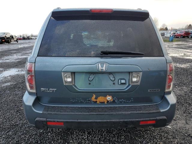 2HKYF18726H561157 - 2006 HONDA PILOT EX BLUE photo 6