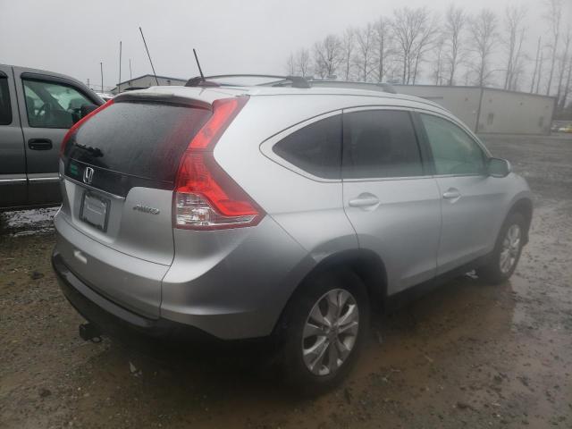 2HKRM4H74CH633600 - 2012 HONDA CR-V EXL SILVER photo 3