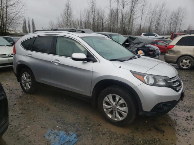 2HKRM4H74CH633600 - 2012 HONDA CR-V EXL SILVER photo 4