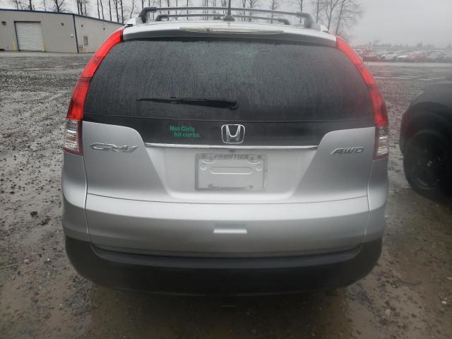 2HKRM4H74CH633600 - 2012 HONDA CR-V EXL SILVER photo 6