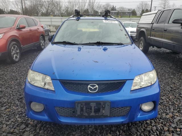 JM1BJ245631107141 - 2003 MAZDA PROTEGE PR5 BLUE photo 5