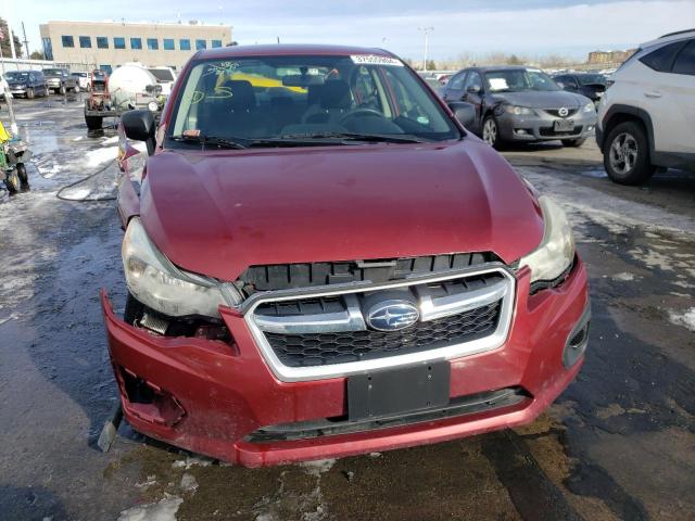 JF1GJAA60EH011518 - 2014 SUBARU IMPREZA RED photo 5