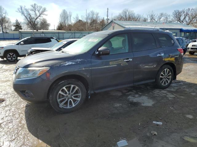 5N1AR2MM9DC632689 - 2013 NISSAN PATHFINDER S BLUE photo 1