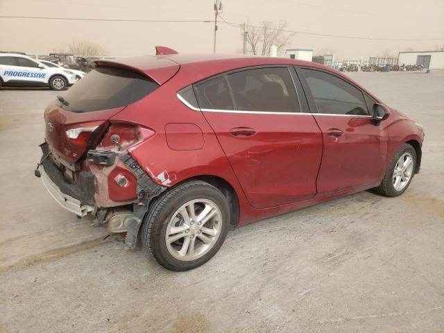 3G1BE6SM2HS598683 - 2017 CHEVROLET CRUZE LT RED photo 3