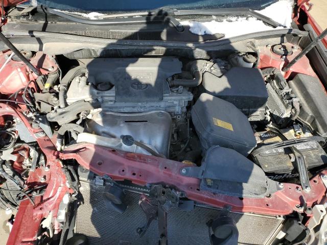 4T1BF1FK0DU711696 - 2013 TOYOTA CAMRY L RED photo 11