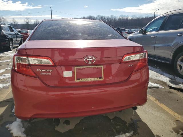 4T1BF1FK0DU711696 - 2013 TOYOTA CAMRY L RED photo 6