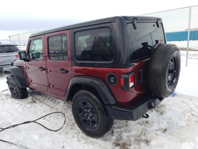 1C4HJXDN5NW187769 - 2022 JEEP WRANGLER U SPORT წითელი ფოტო 2