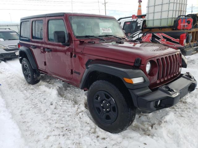 1C4HJXDN5NW187769 - 2022 JEEP WRANGLER U SPORT წითელი ფოტო 4