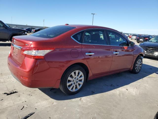 3N1AB7AP6FL675384 - 2015 NISSAN SENTRA S RED photo 3