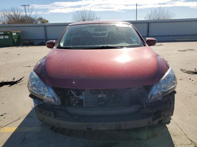 3N1AB7AP6FL675384 - 2015 NISSAN SENTRA S RED photo 5