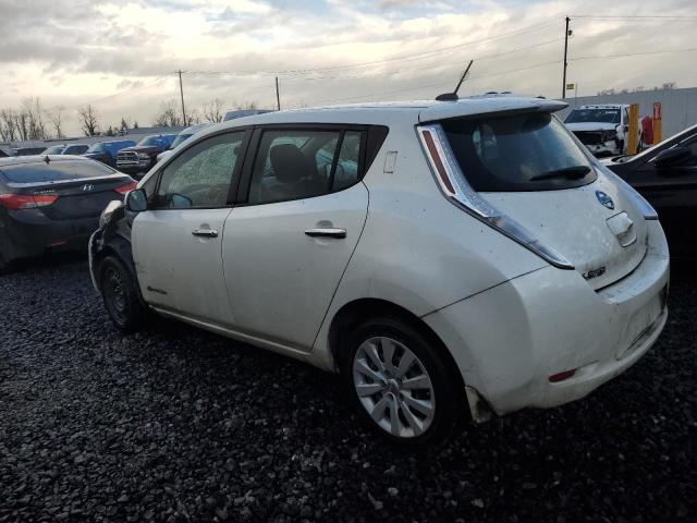 1N4AZ0CPXFC334567 - 2015 NISSAN LEAF S WHITE photo 2