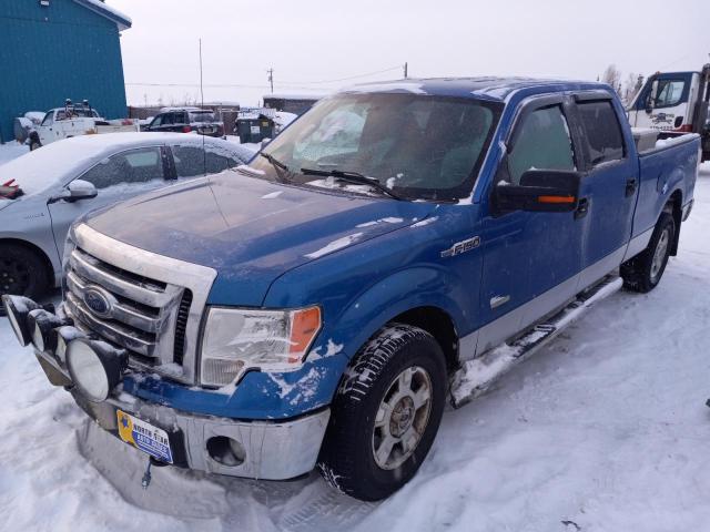 1FTFW1ET0BFC66264 - 2011 FORD F150 SUPERCREW BLUE photo 1