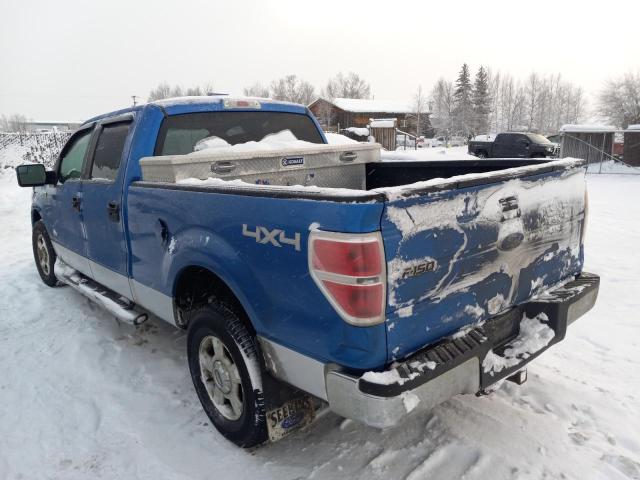 1FTFW1ET0BFC66264 - 2011 FORD F150 SUPERCREW BLUE photo 2