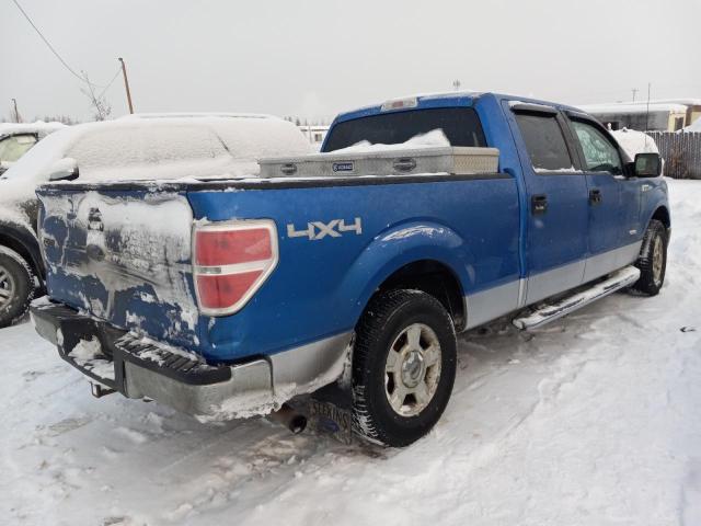 1FTFW1ET0BFC66264 - 2011 FORD F150 SUPERCREW BLUE photo 3