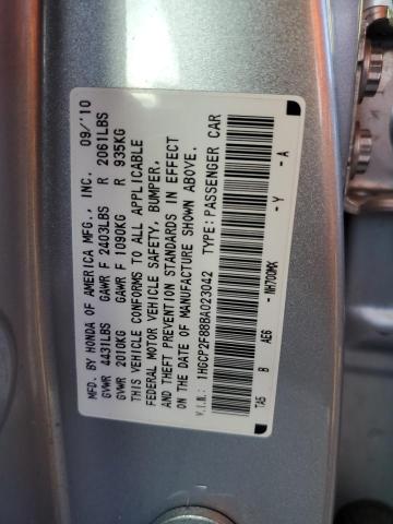 1HGCP2F88BA023042 - 2011 HONDA ACCORD EXL SILVER photo 13