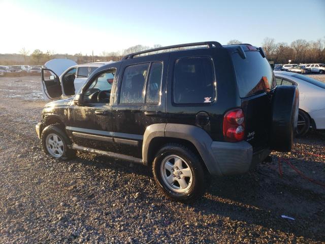 1J4GL48K67W505805 - 2007 JEEP LIBERTY SPORT BLACK photo 2