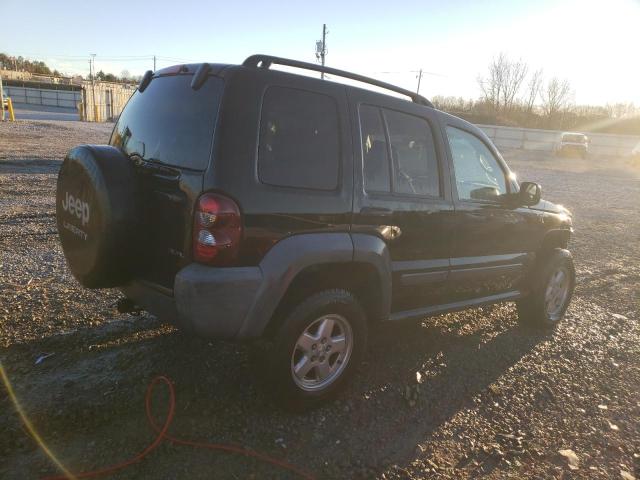 1J4GL48K67W505805 - 2007 JEEP LIBERTY SPORT BLACK photo 3