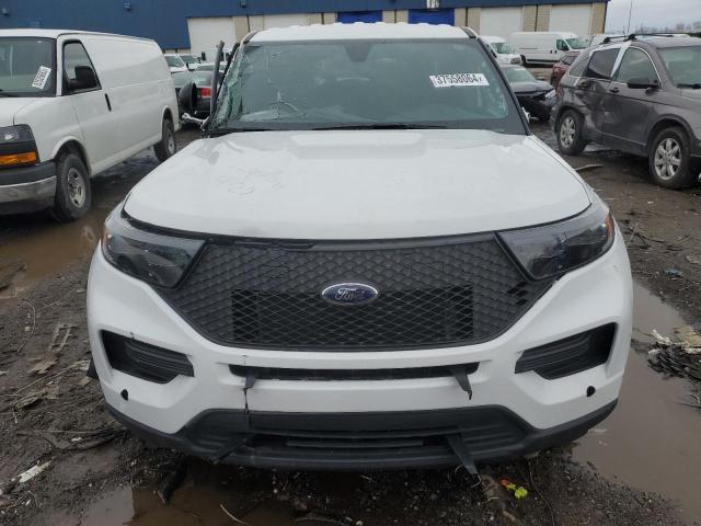 1FM5K8AW3LGB30475 - 2020 FORD EXPLORER POLICE INTERCEPTOR WHITE photo 5