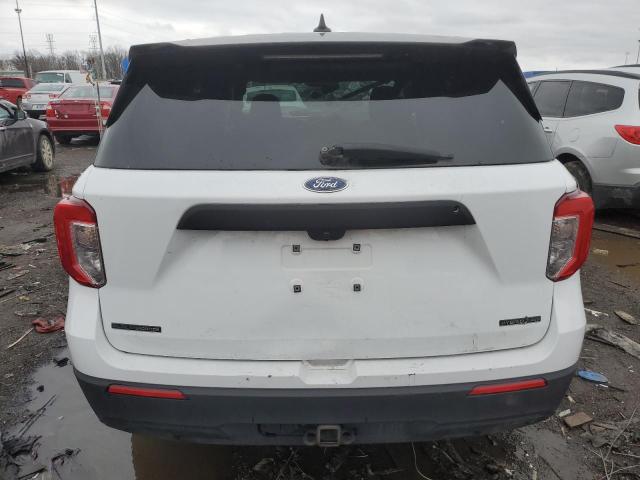1FM5K8AW3LGB30475 - 2020 FORD EXPLORER POLICE INTERCEPTOR WHITE photo 6