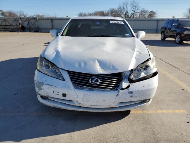 JTHBJ46G672056491 - 2007 LEXUS ES 350 WHITE photo 5