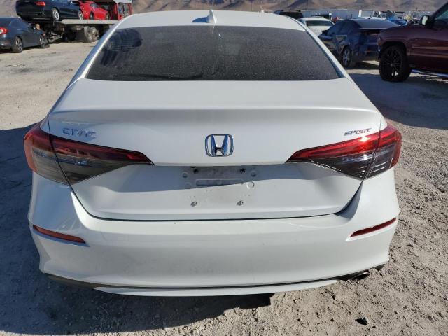 2HGFE2F50NH525834 - 2022 HONDA CIVIC SPORT WHITE photo 6